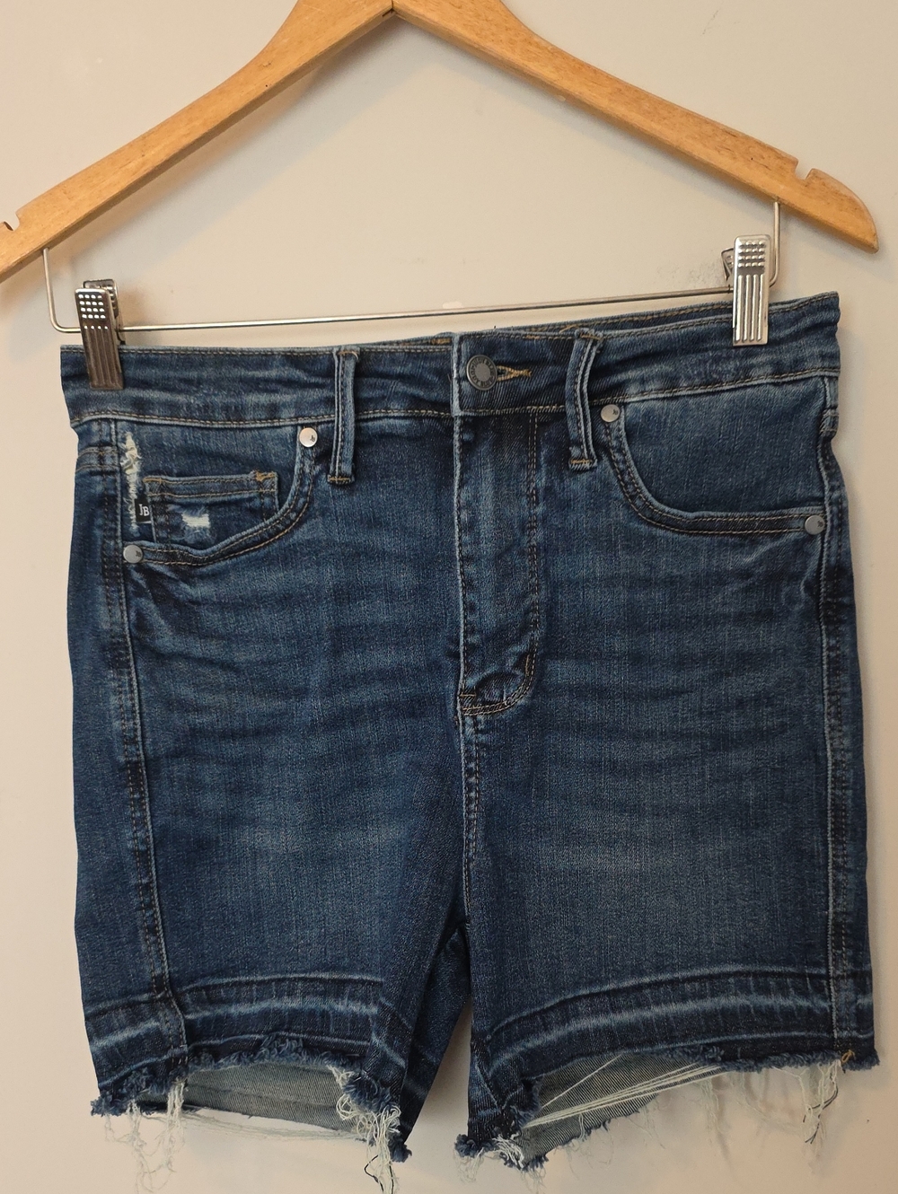 Judy Blue Tummy Control Released Hem Denim Shorts